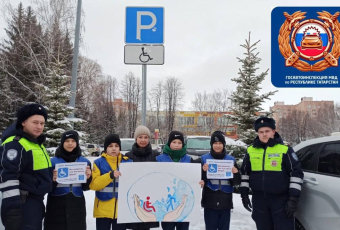 В Татарстане в рамках Международного дня инвалидов сотрудники Госавтоинспекции и работники ГБУ «БДД» провели профилактические мероприятия