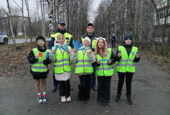 В Ковдоре прошла акция «Засветись – стань заметнее!»