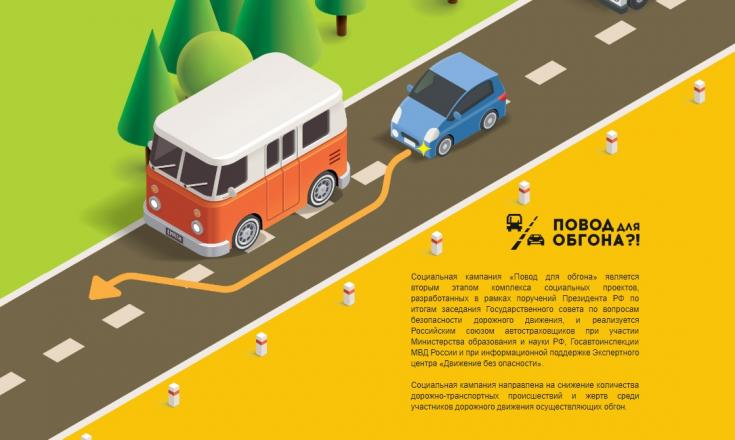 Подводя итоги прошедшего года и вспоминая кампании, реализованные Экспертным центром «Движение без опасности» в 2018 году, хочется выделить социальную кампанию «Повод для обгона».