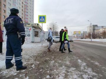 Госавтоинспекторы контролируют соблюдение ПДД пешеходами
