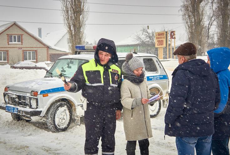 В Воронежской области сотрудники Госавтоинспекции провели профилактические мероприятие «Пешеход! Будь на улице примером!»