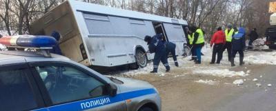 В Воронежской области сотрудники Госавтоинспекции оказали помощь водителю автобуса