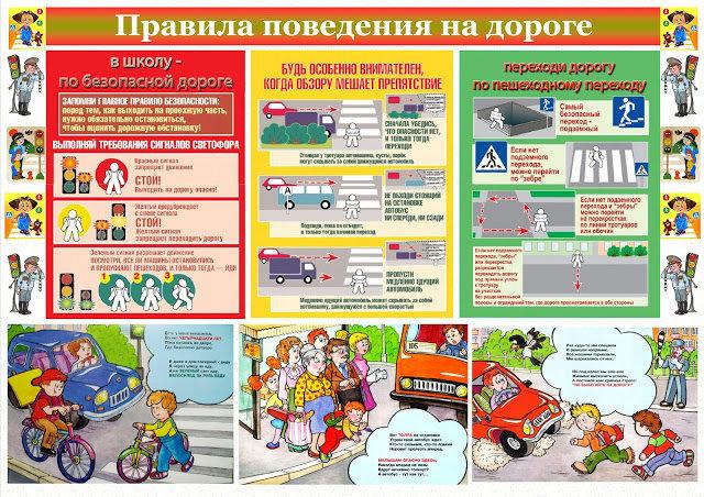 Правила поведения на дороге !