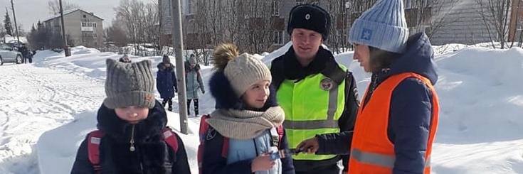 В Томской области «Родительский патруль» напомнил детям о правилах дорожного движения для пешеходов