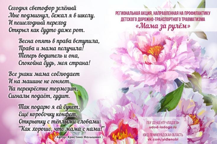 Акция "Мама за рулём"!