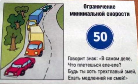 Ограничение минимальной скорости !
