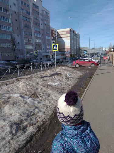 пешеходный переход около моей школы оборудованы  светодиодным светофором