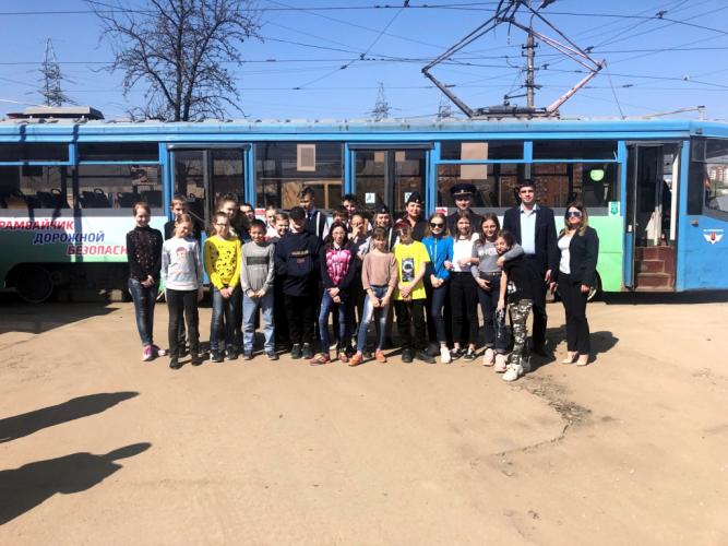 В городе Туле продолжает свою работу региональный обучающий проект «Трамвайчик дорожной безопасности»