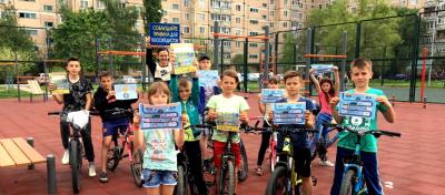 В Белгородской области дворовые зоны адаптировали под площадки велобезопасности