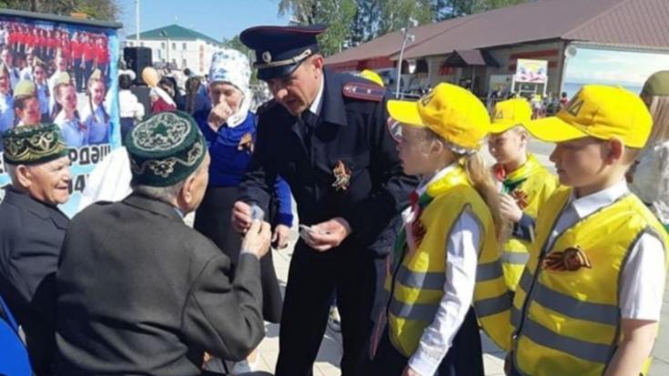 В завершении Пятой Глобольной неделя безопасности дорожного движения ООН первые лица Рыбно-Слободского района поддержали акцию