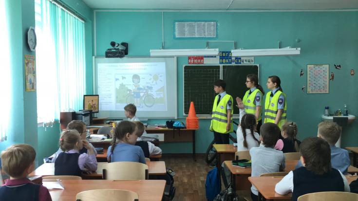 Госавтоинспекция города Новосибирска информирует о велоуроках от отряда ЮИД
