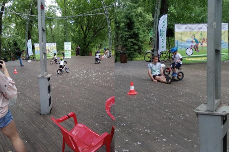 На ПРАЗДНИКе «БЕЗОПАСНОЕ ЛЕТО»  посмотрела Показательные выступления беговелистов