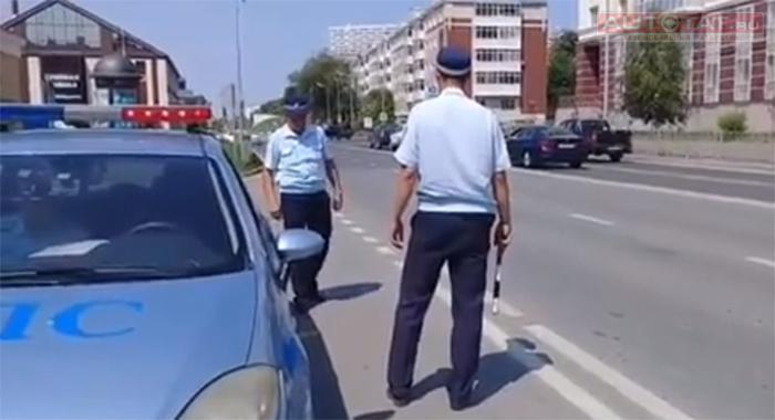 ГИБДД Казани тестирует на улицах новые устройства на водителях
