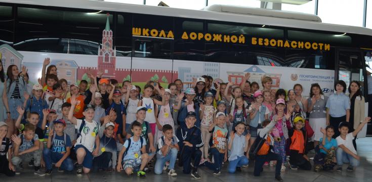 Участники Всероссийского конкурса ЮИД «Безопасное колесо - 2019» побывали в уникальной «Школе дорожной безопасности»