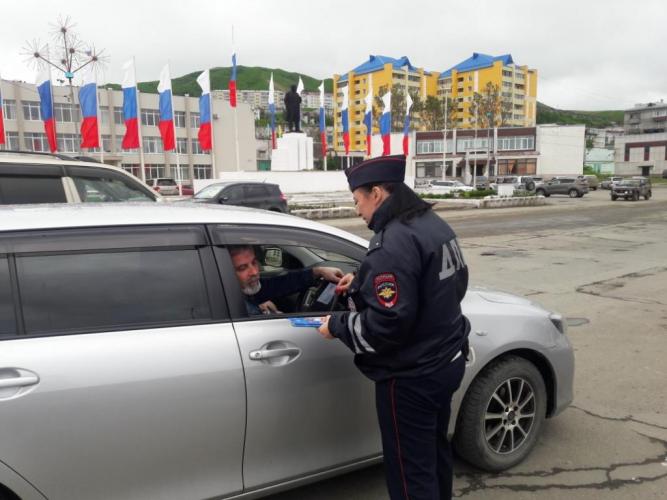 Холмские госавтоинспекторы провели акцию по популяризации госуслуг в электронном виде