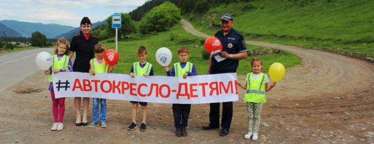 В Чемальском районе автоинспекторы и их помощники напомнили водителям о правилах перевозки детей