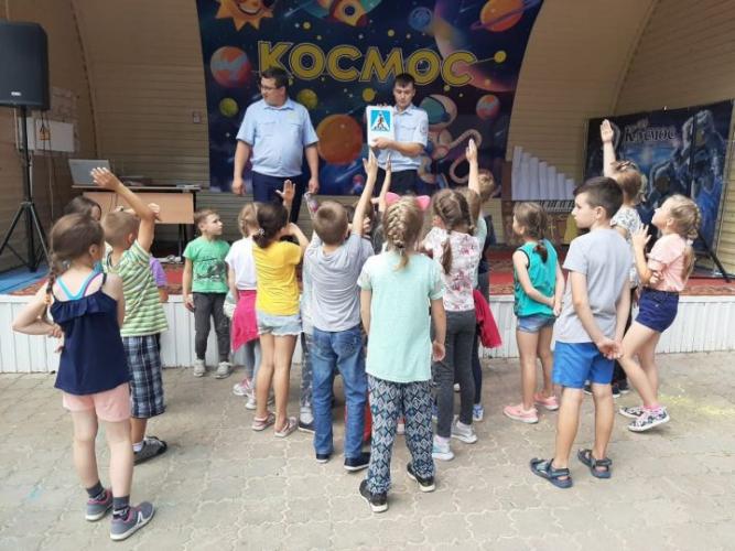 Мероприятие по ПДД в лагере "Космос"