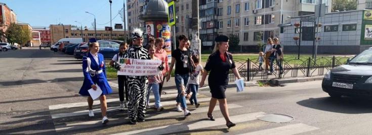 Автоинспекторы напомнили подмосковным пешеходам о дорожной безопасности