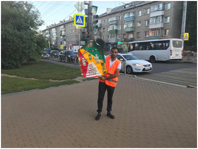 Родительский патруль на перекрестке.