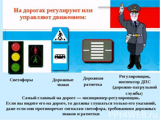 Сигналы светофора и регулировщика пдд презентация