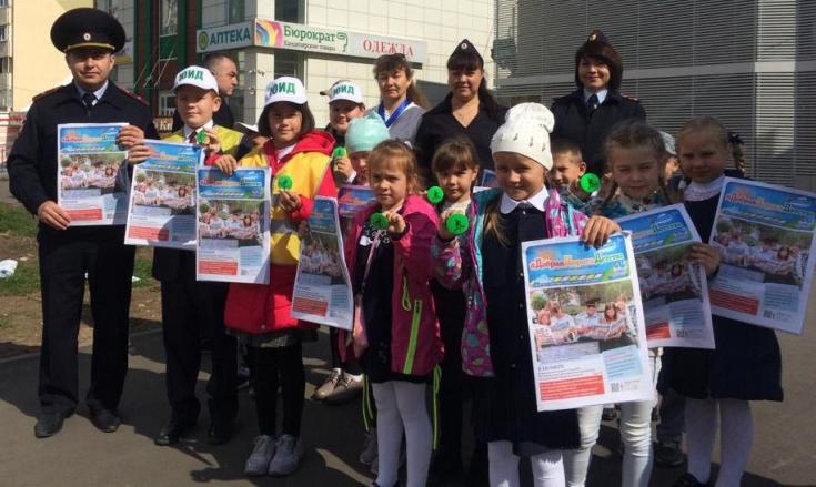 В Татарстане юные инспекторы движения придумали способ снизить число наездов на пешеходов с помощью граффити