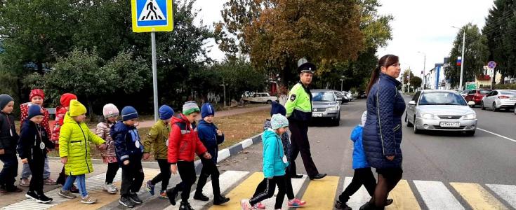 Белгородские дошкольники прошли практический курс адаптационных тренингов дорожной безопасности