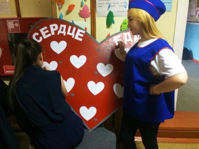 В Богучанском районе ЮИДовцы провели акцию «Сердце безопасности дорожного движения»