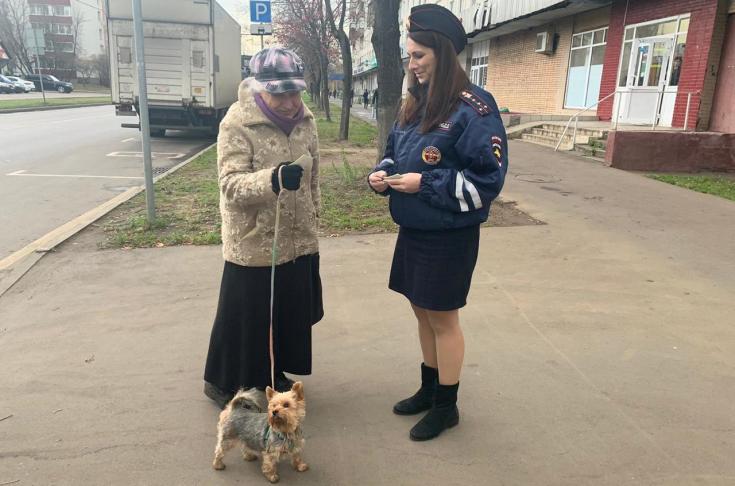 Госавтоинспекторы ЮВАО г. Москвы провела акцию «Пожилой пешеход»