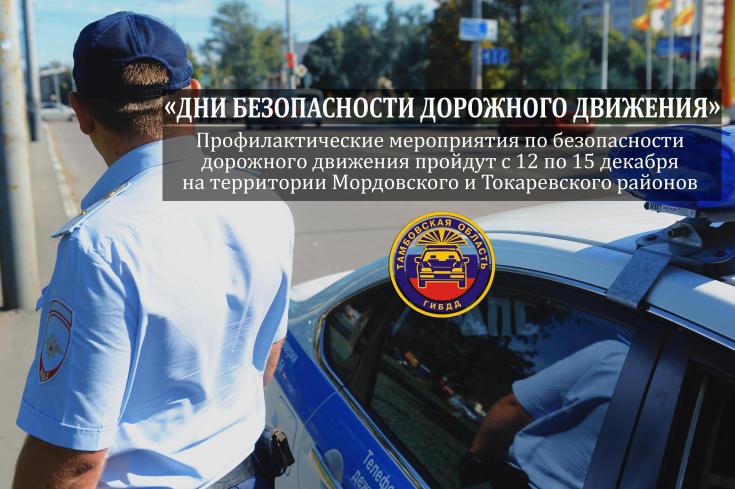 В Тамбовской области пройдут Дни безопасности дорожного движения