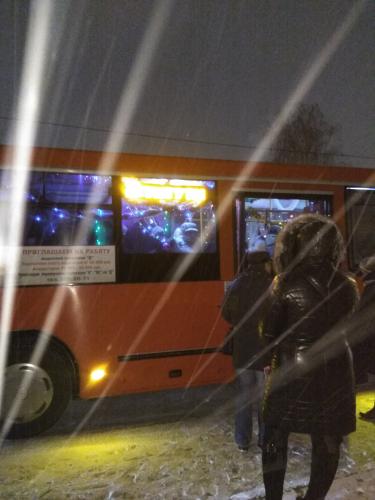 Новогодняя Красота в автобусах