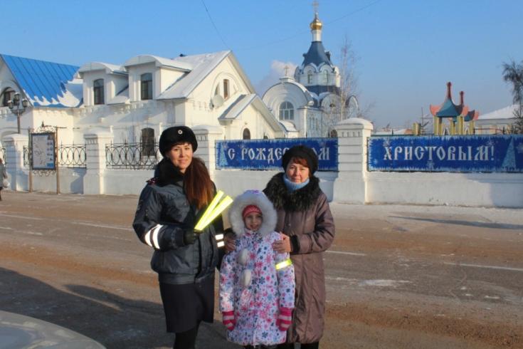 В рождественские праздники сотрудники ГИБДД провели профилактическое мероприятие с юными прихожанами церквей и их родителями