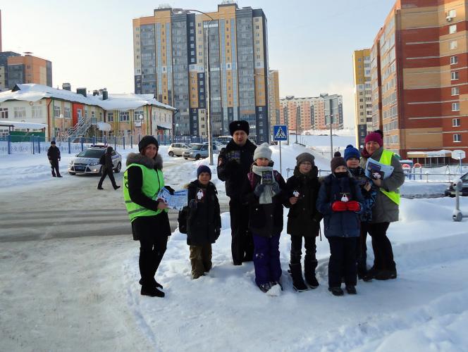 В городе Томске состоялась профилактическая акция «Внимание! На дороге юный пешеход!»