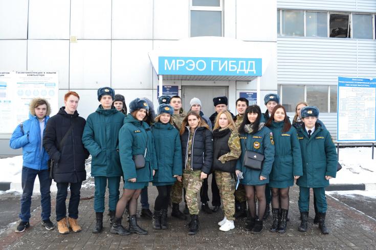 Тамбовские студенты посетили музей службы регионального ГИБДД в рамках проведения общероссийской акции «Студенческий десант»