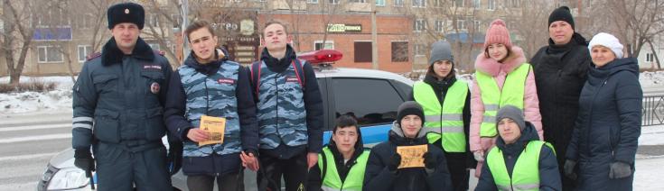 В Хакасии студенческий актив занялся профилактикой дорожных аварий