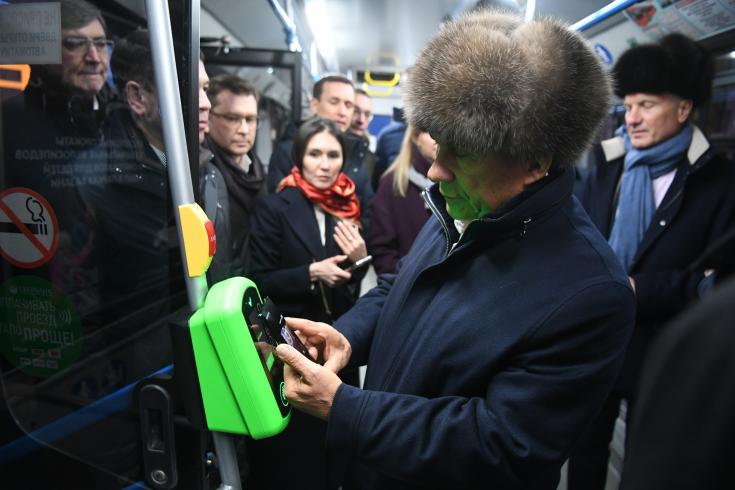 Вчера в Казани прошло тестирование биометрического турникета в метро