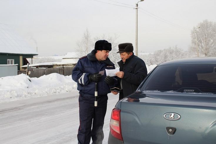 В Беловском районе полицейские напомнили автомобилистам об опасности выезда на встречную полосу движения