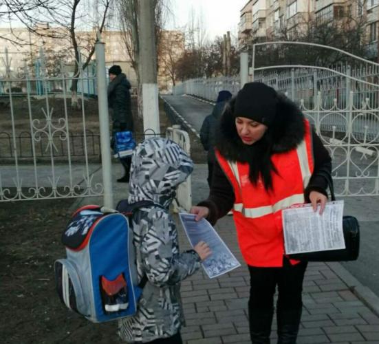 В Белгородской области «родительский патруль» школ и детских садов контролирует безопасность движения по зимней дороге