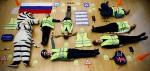 В Мурманске сотрудники Госавтоинспекции и школьники поддержали мировой флешмоб «Тетрис челлендж»