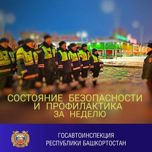О состоянии аварийности на дорогах Башкортостана за неделю