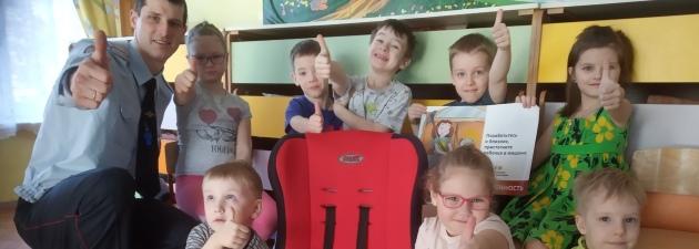 В Карелии дошкольники изучают правила для пассажиров автотранспорта