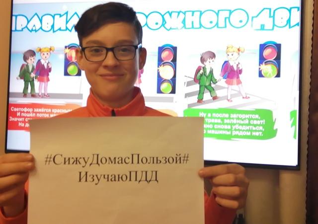 Юные инспекторы движения Боготольского района призвали всех оставаться дома