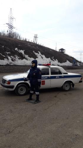 В Хабаровском крае заступил на дежурство необычный "экипаж" дорожно-патрульной службы