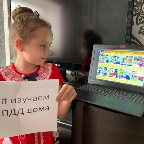 В Марий Эл школьники активно присоединяются к акции «Изучаем ПДД дома»