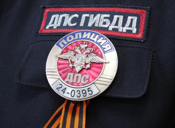 Дорожные полицейские Красноярска присоединились к акции «Георгиевская ленточка»