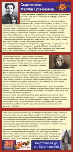 Сыртланова Магуба Гусейновна