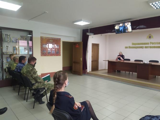 С военнослужащими Росгвардии проведено занятие по профилактике ДТП