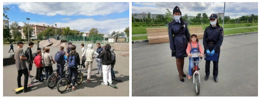Сотрудники Госавтоинспекции напомнили детям и их родителям о Правилах дорожного движения