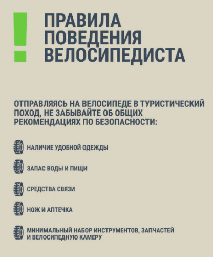 Правила дорожного движения для велосипедистов
