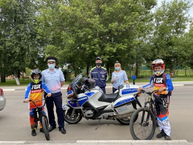 В Коломне госавтоинспекторы провели акцию «Береги себя и свой велосипед»