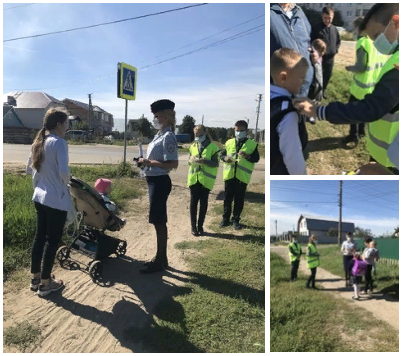 Сотрудники Госавтоинспекции города Волжска провели совместное профилактическое мероприятие с юными инспекторами дорожного движения